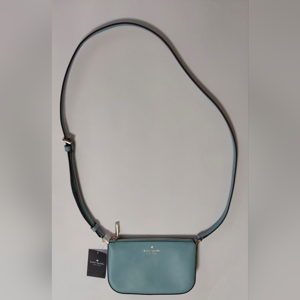 NWT Kate Spade Small Crossbody In Smoky Blue - Picture 4 of 4